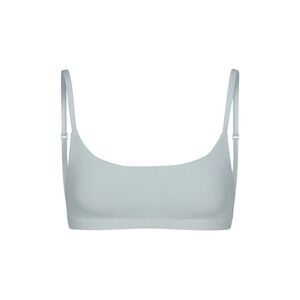 ❄️SKIMS COTTON JERSEY SCOOP NECK BRALETTE IN FROST XXS